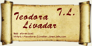 Teodora Livadar vizit kartica